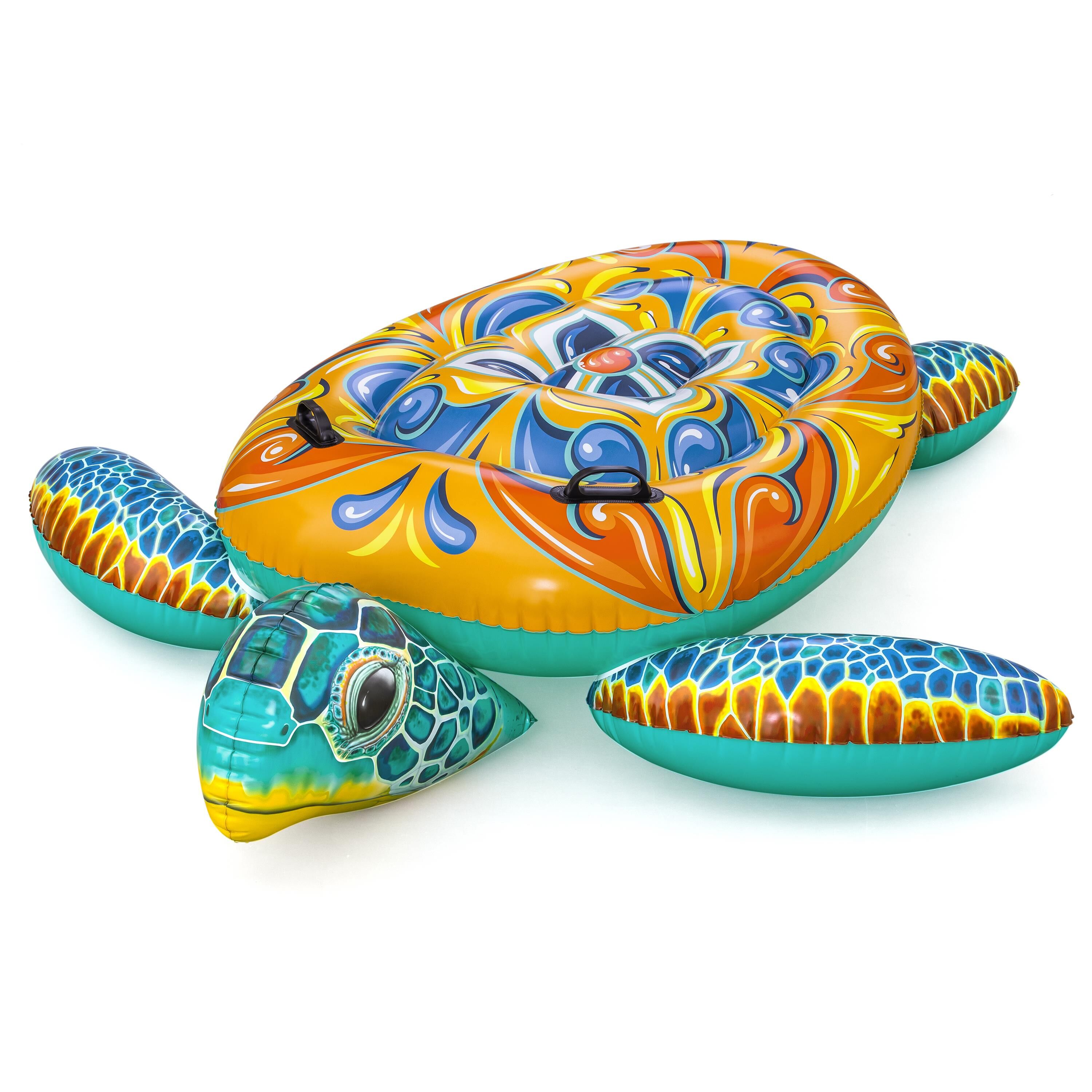 Bestway® Mediterranean Turtle™ Kids Ride-On Pool Float 1.83 m x 1.73 m