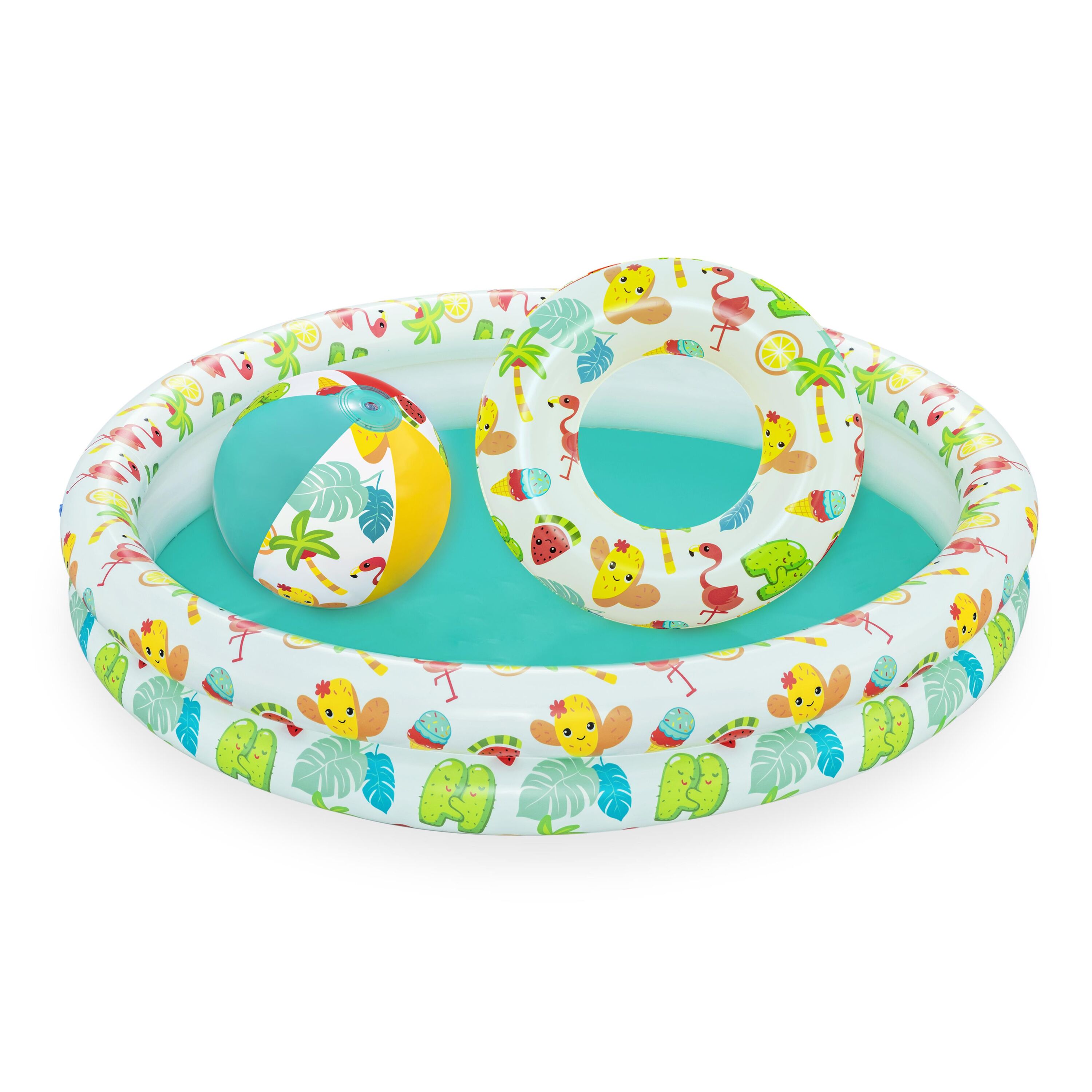 Bestway® Beachtastic™ Play Pool Set with Beach Ball and Swim Ring