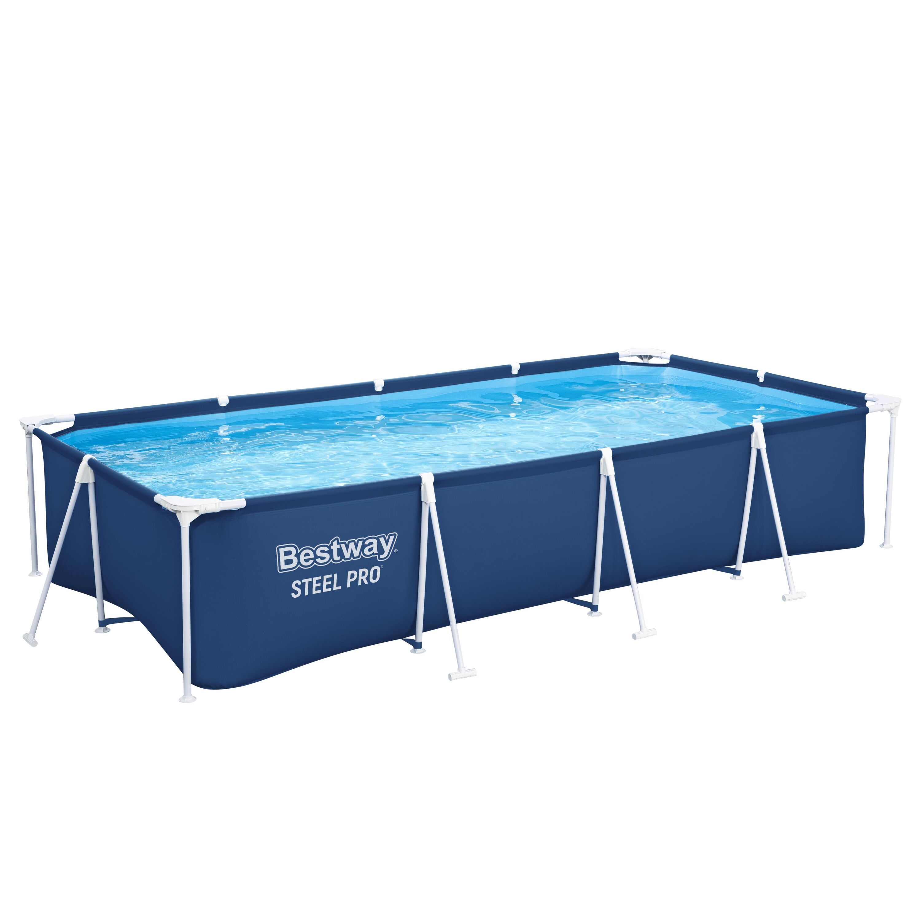 Bestway® Steel Pro® Above Ground Pool Rectangular 4.00 m x 2.11 m x 81 cm