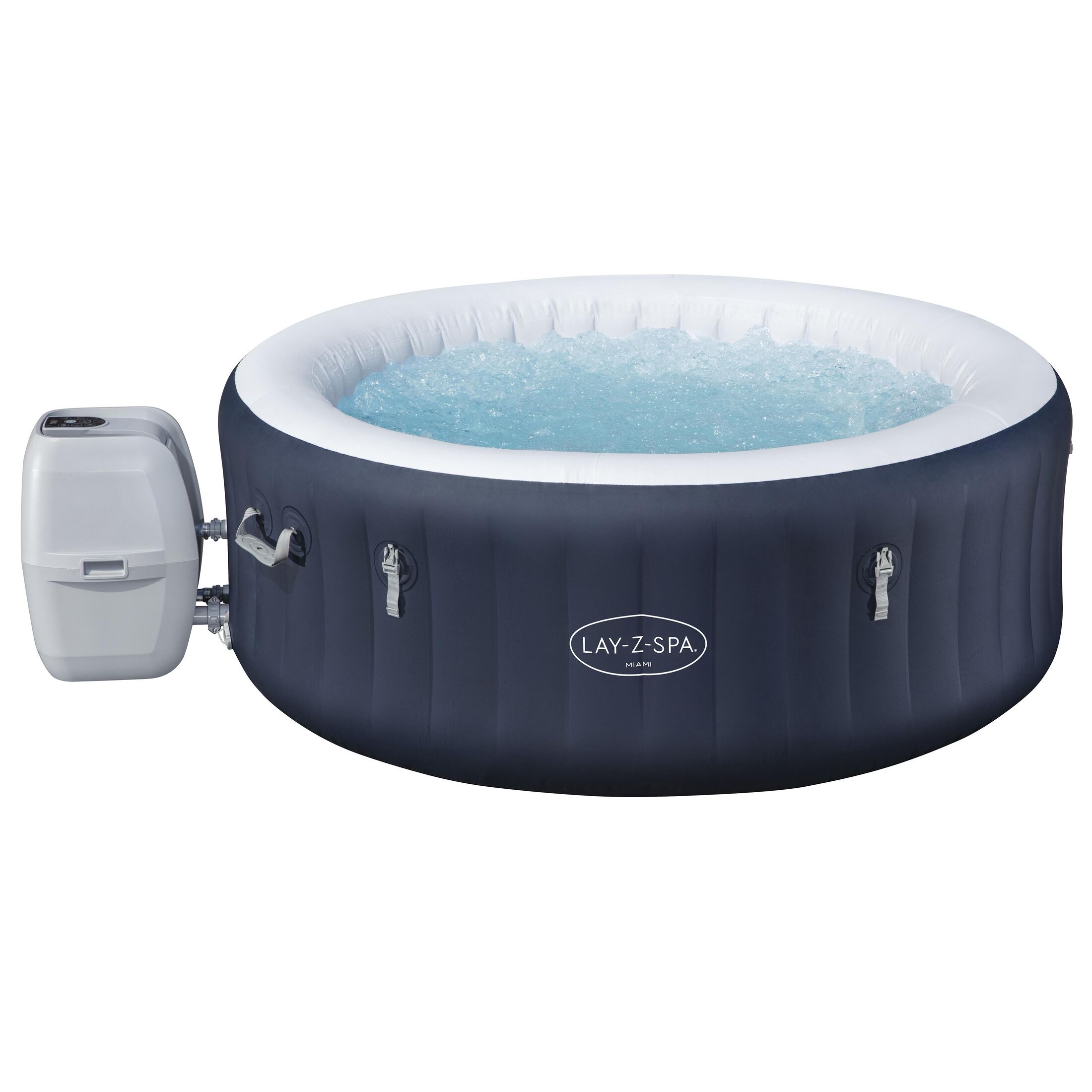 Lay-Z-Spa® Miami Energy-Efficient AirJet™ 2-4 Person Inflatable Hot Tub