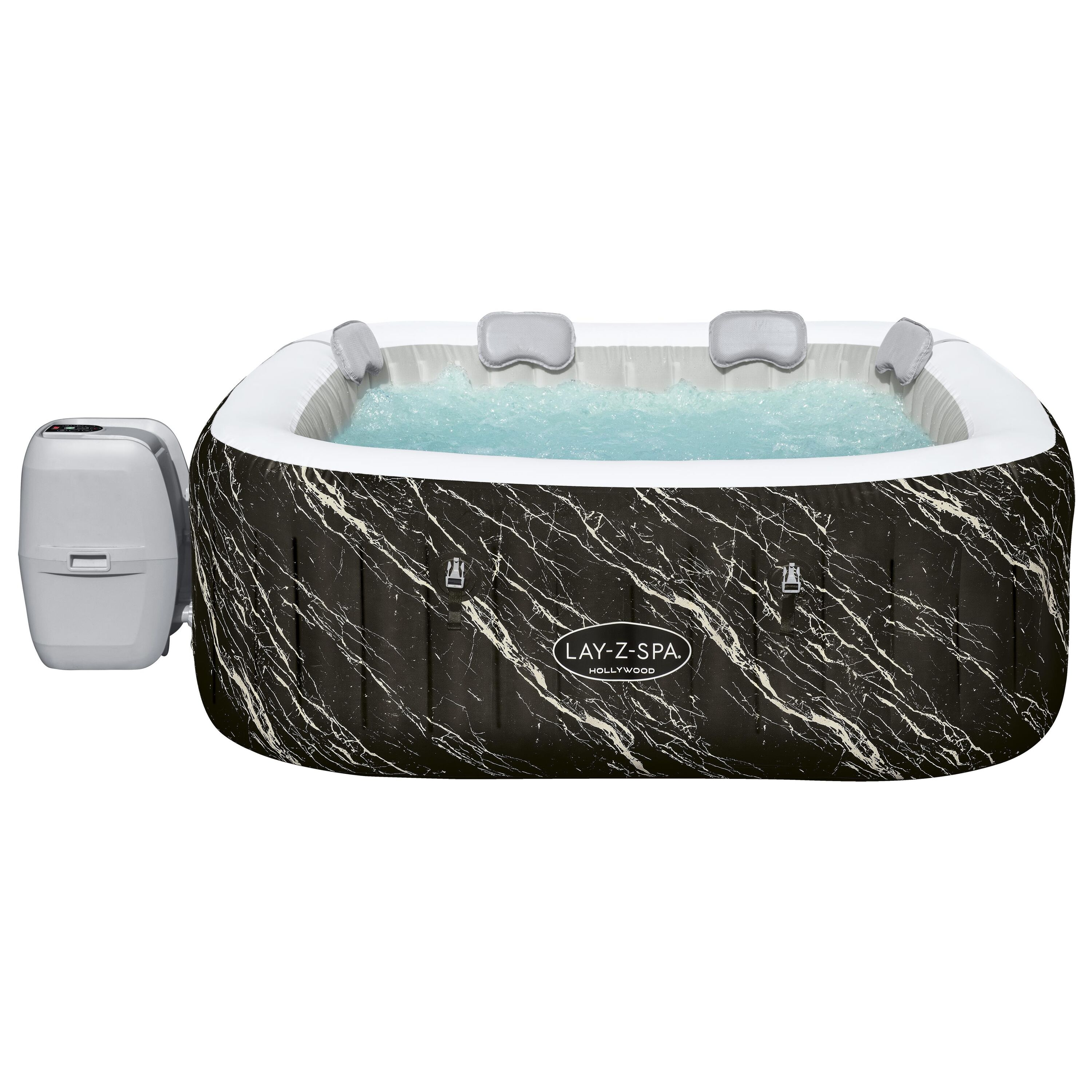 Lay-Z-Spa® Hollywood Luxe AirJet™ 4-6 Person Inflatable Hot Tub with LED Lights