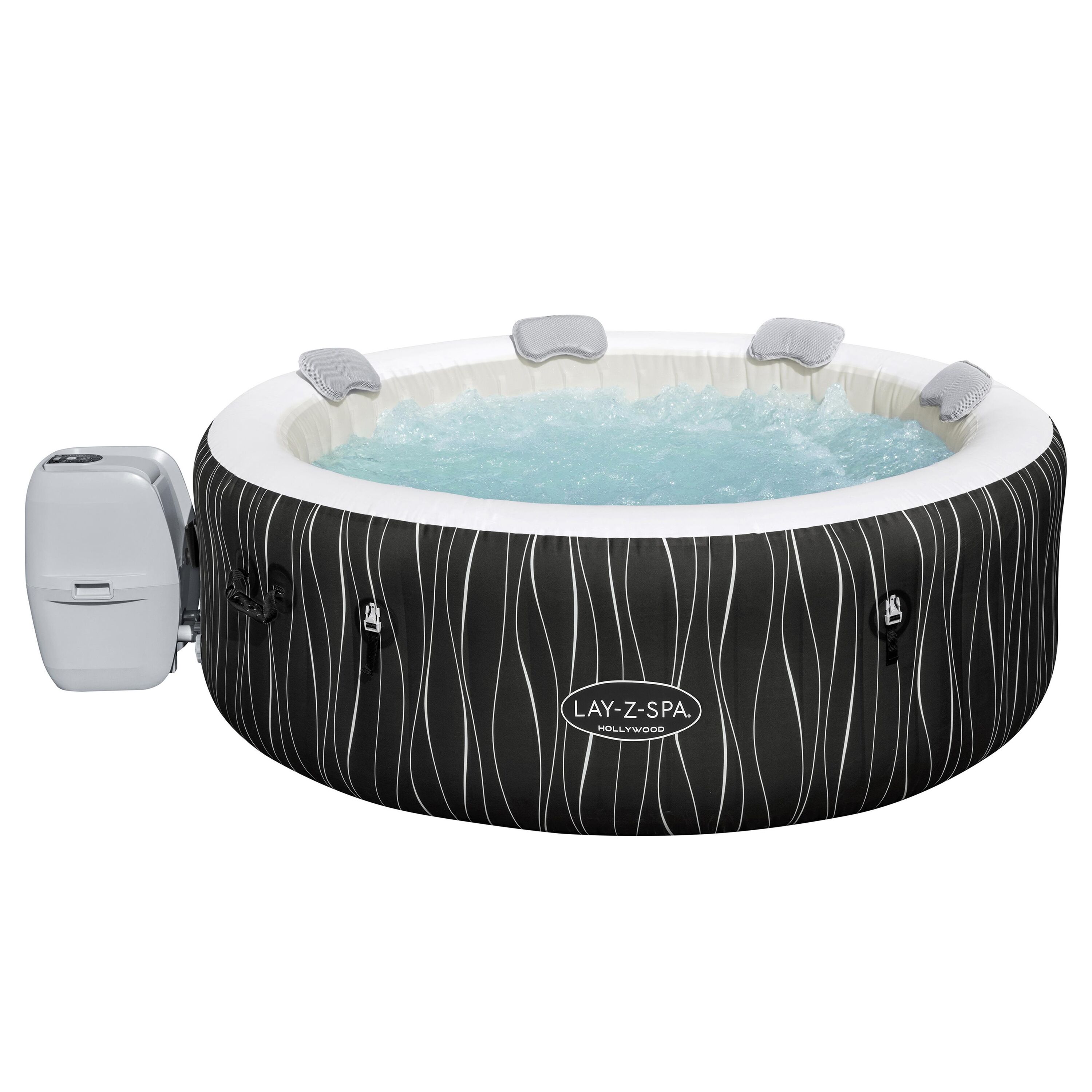 Lay-Z-Spa® Hollywood Luxe AirJet™ 4-6 Person Inflatable Hot Tub with LED Lights